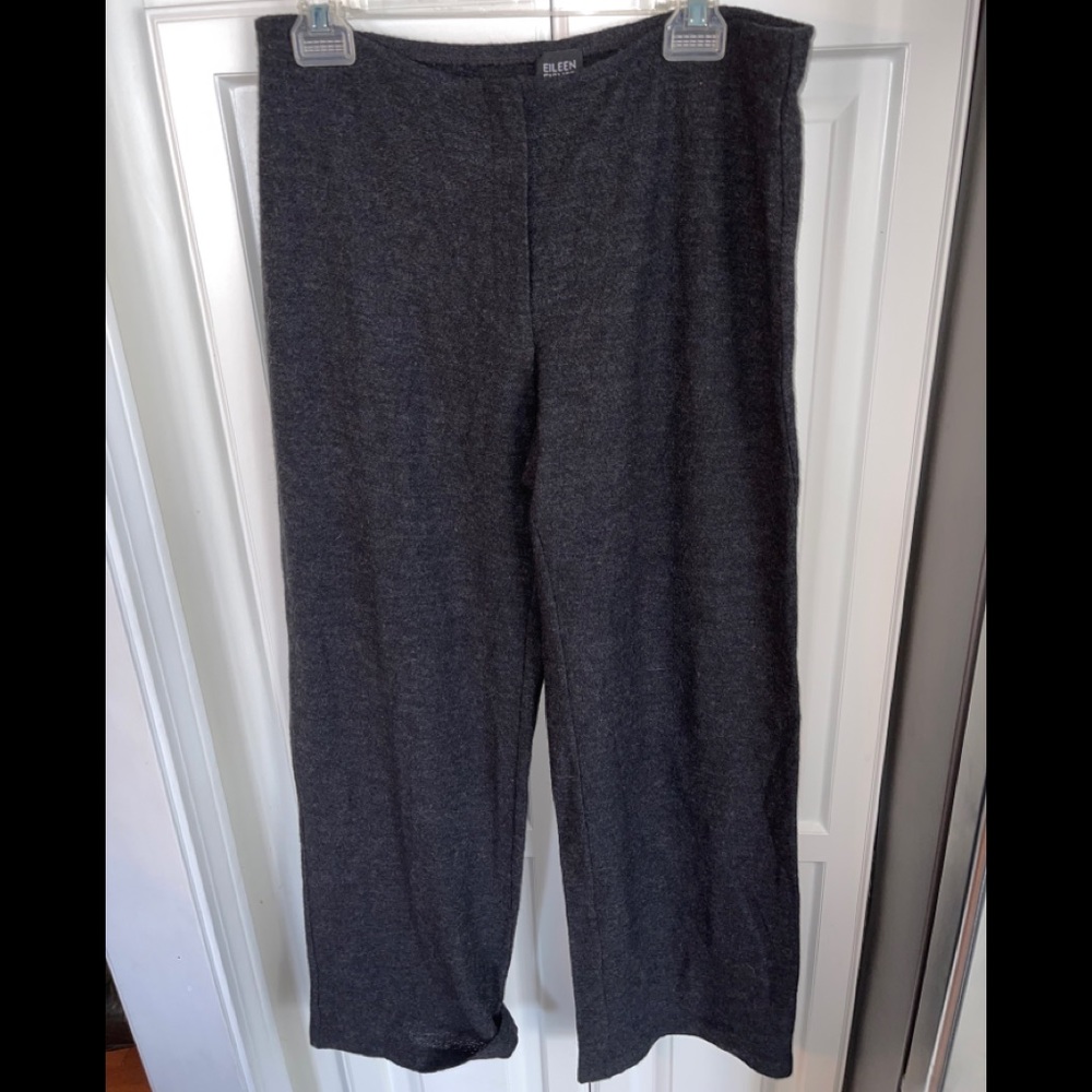 Eileen Fisher wool charcoal color pants sz…